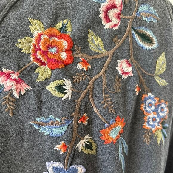 JOHNNY WAS Renata Raglan Sweatshirt Size Small - Picture 6 of 8